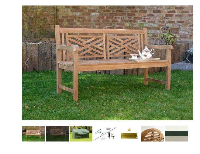 Teak Garden Bench 3 Seater Brand New1.5m