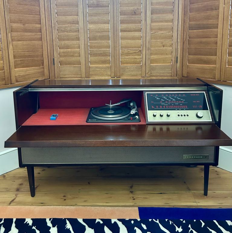 Midcentury Ferguson Radiogram with Garrard Turntable c.1960