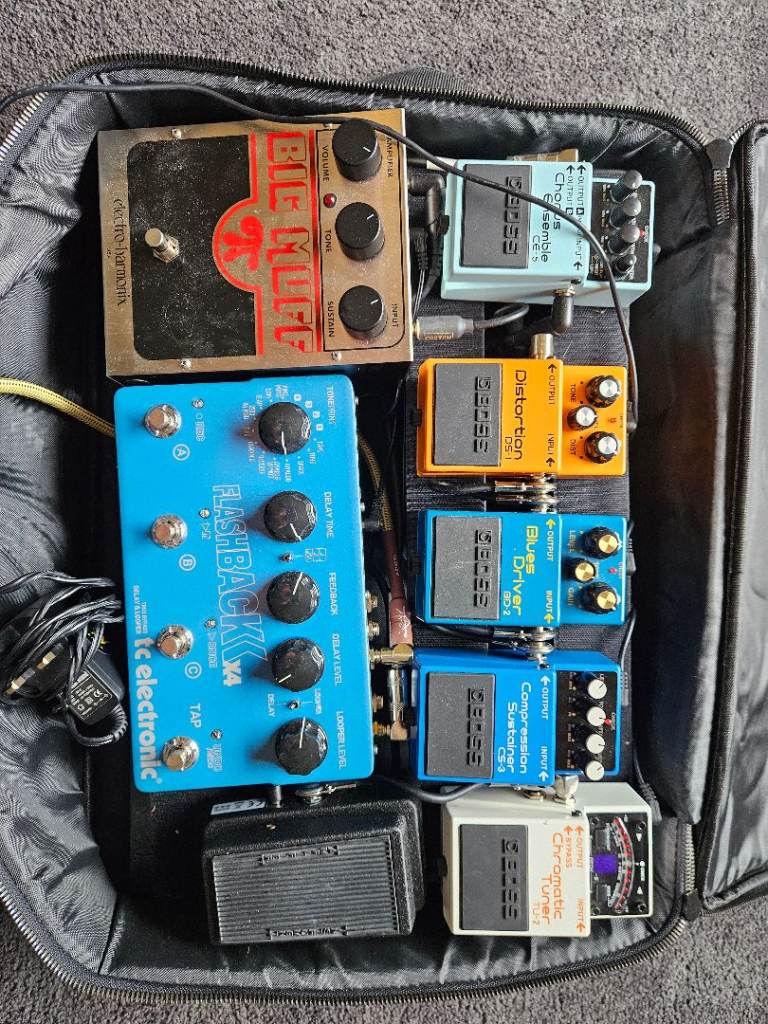 Boss, TC Electronic Guitar Pedals and rack