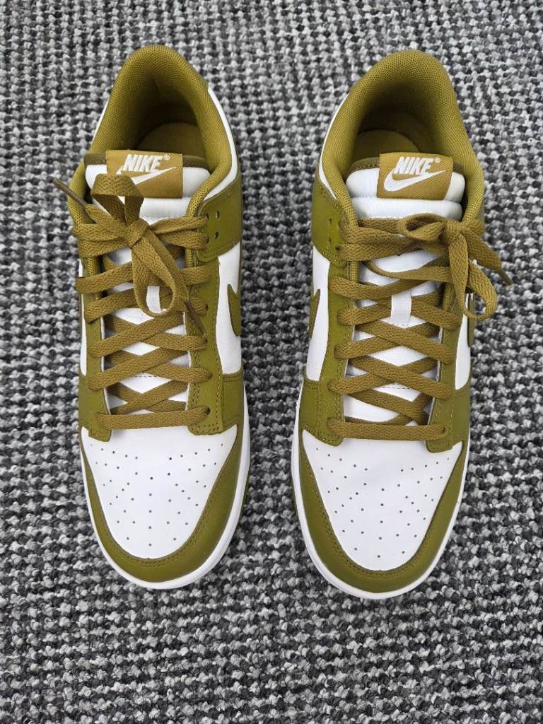 Brand New Nike Dunk Low 'Army Olive' & White UK 10.5