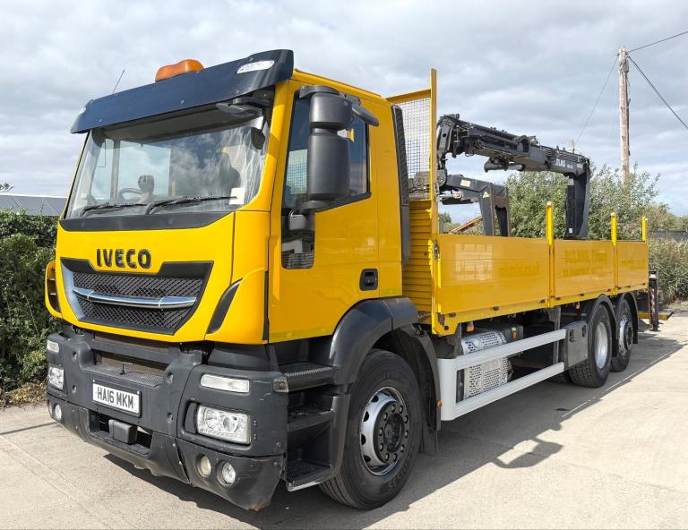 2018 IVECO STRALIS 6X2 TRIPLE DROPSIDE ATLAS 135.2E BRICK/BLOCK GRAB 26T EURO-6 