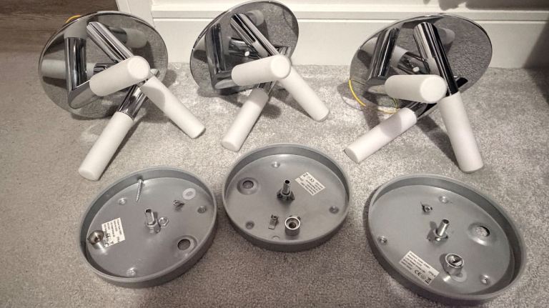 3 way chrome ceiling light 