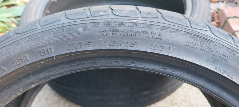 2 Run Flat Tyres. 
