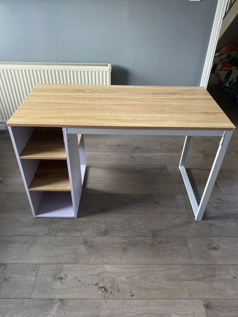 Office, Study desk with shelf compartments. 