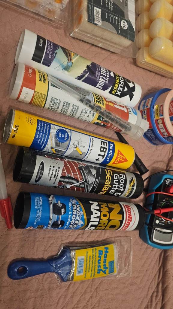 Large NEW DIY Decorating & Adhesive Bundle – ROTA Rollers + Sealants + Gloves