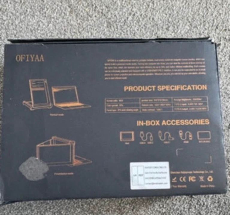 OFIYAA P2 Laptop Screen Extender - Tri-Screen Portable Monitor