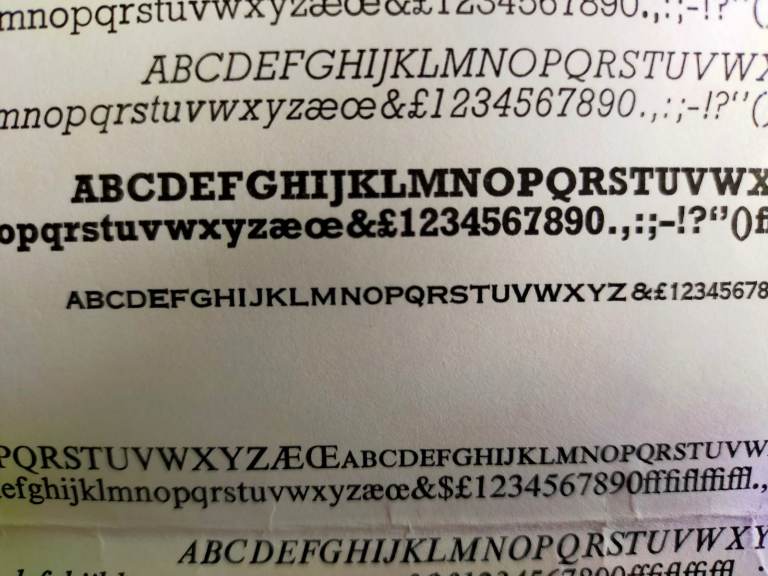 Adana ~ Letterpress ~ Printing  #  12pt SPARTAN ITALIC  #  TAKE A L@@K