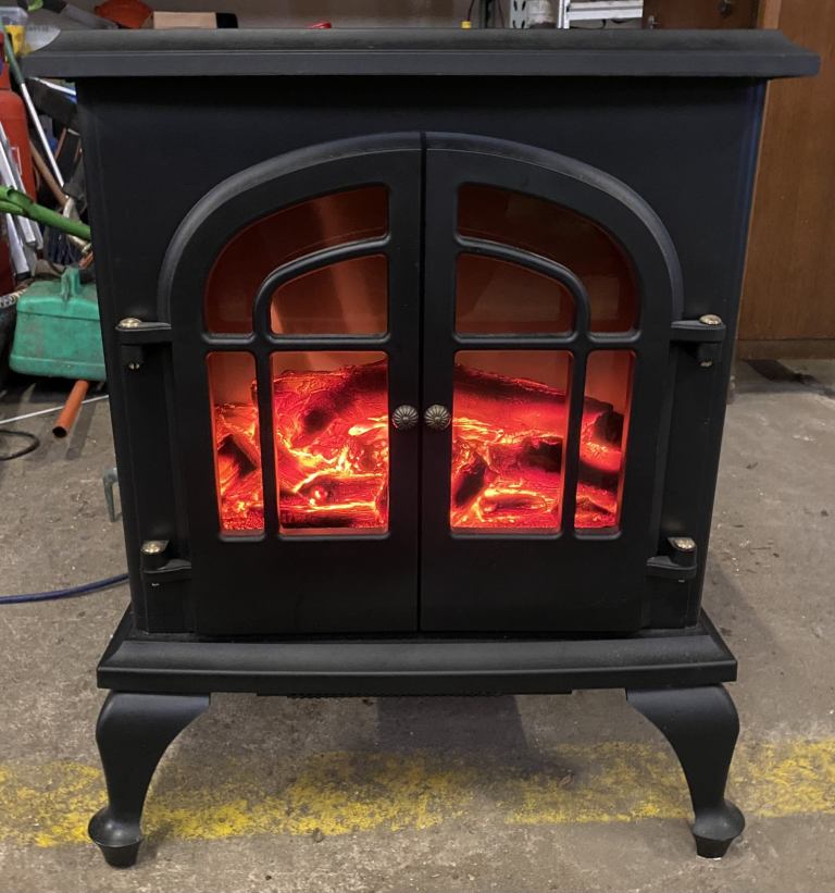 Electric Stove Large Log Burner Effect 2000W 