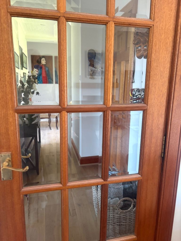 Good Condition Hardwood Internal bevel Glazed Doors 