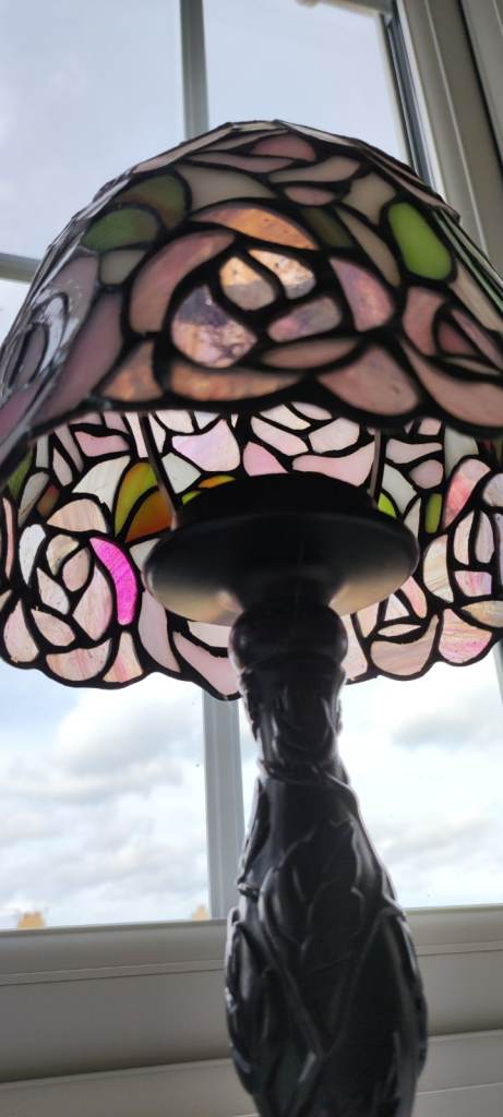 REDUCED Tiffany Lamp Tea Lamp Candle Holder Tiffany Style Lamp