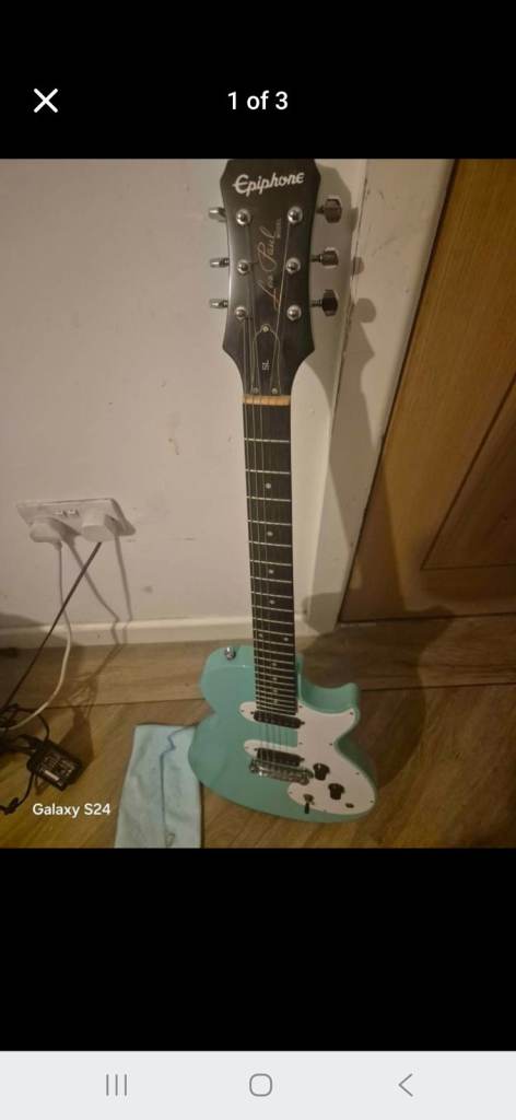 Epiphone Electric Guitar – Green, Good Condition