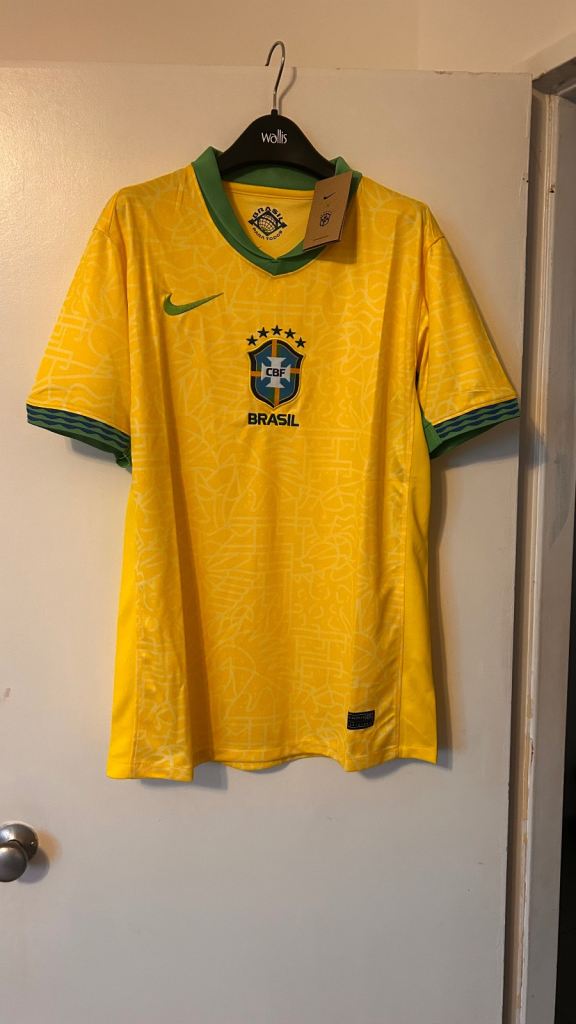 Brand New Nike Brazil Football Shirt – Yellow and Green