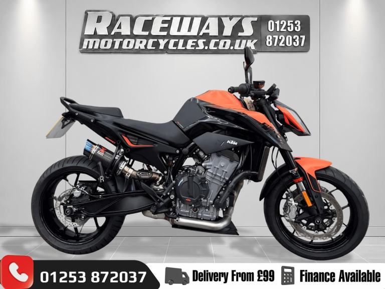 KTM 790 DUKE, 2021 21 PLATE, 8804 MILES, ORANGE, HPI CLEAR, USED MOTORCYCLE