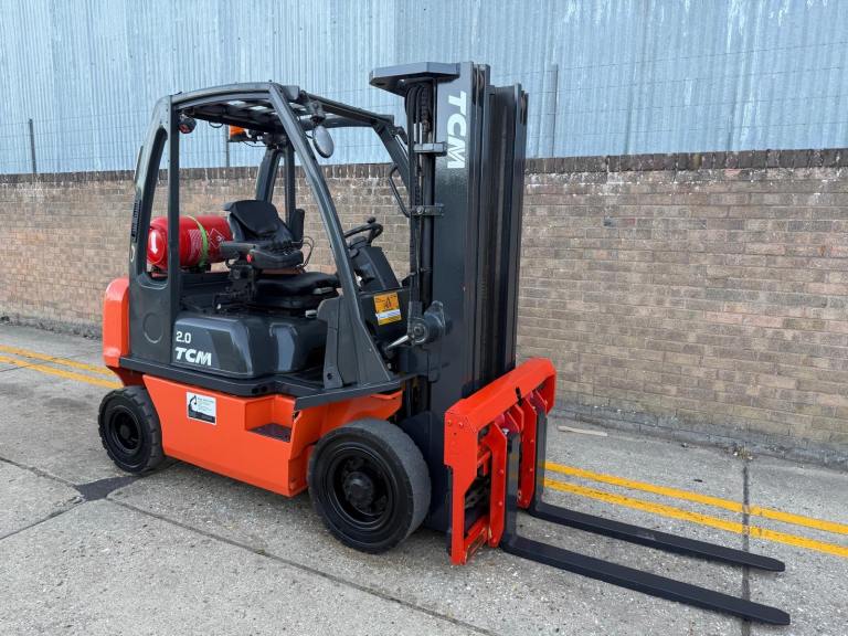 2021 TCM 2ton gas forklift, container spec triple mast, S/S & F/P
