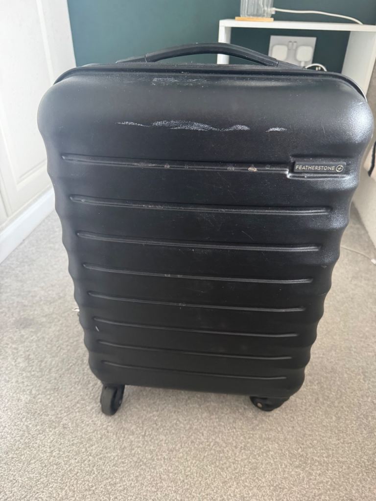 Featherstone Black Suitcase - Good Condition, Cabin Size
