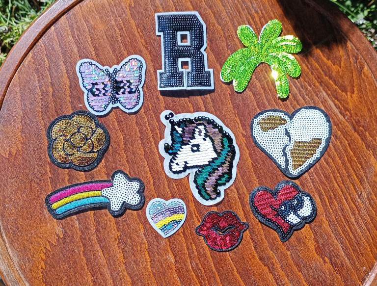 10 Patches with Sequins