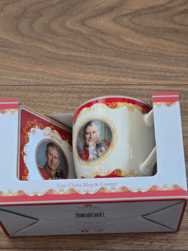 King Charles Fine China Mug & Coaster NEW 
