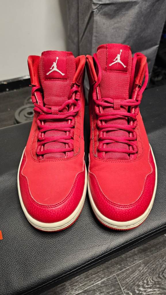 Nike Air Jordan Executive Red High Top Trainers UK 9