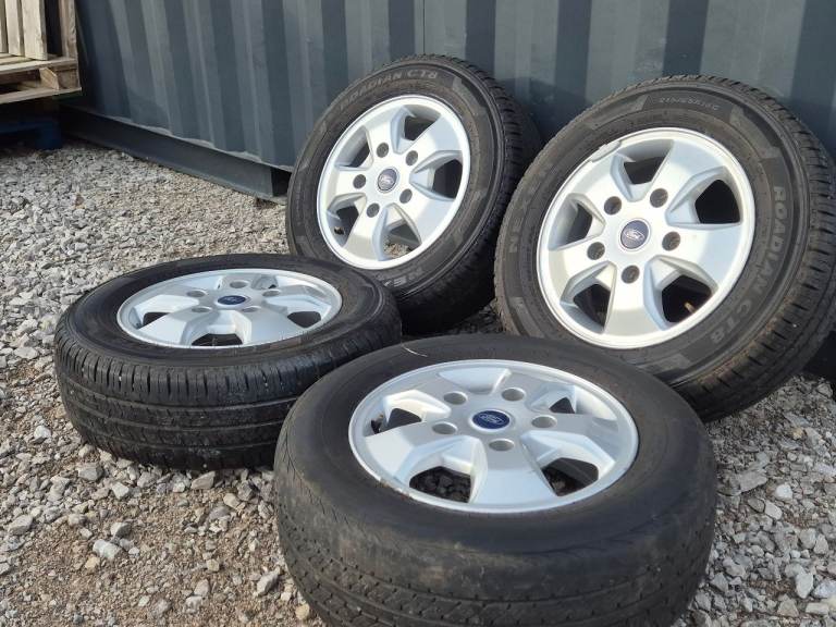 🌟Genuine Ford transit Custom 16 inch alloy wheels 5x160 with MATCHING TYRES 8M++