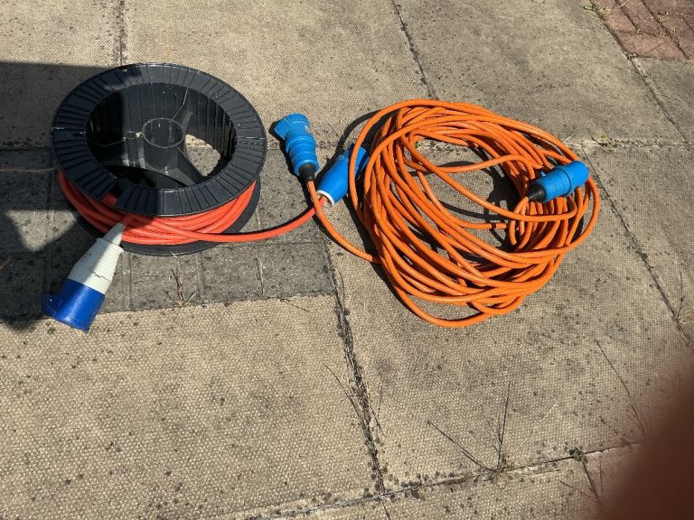 Hook up cables.
