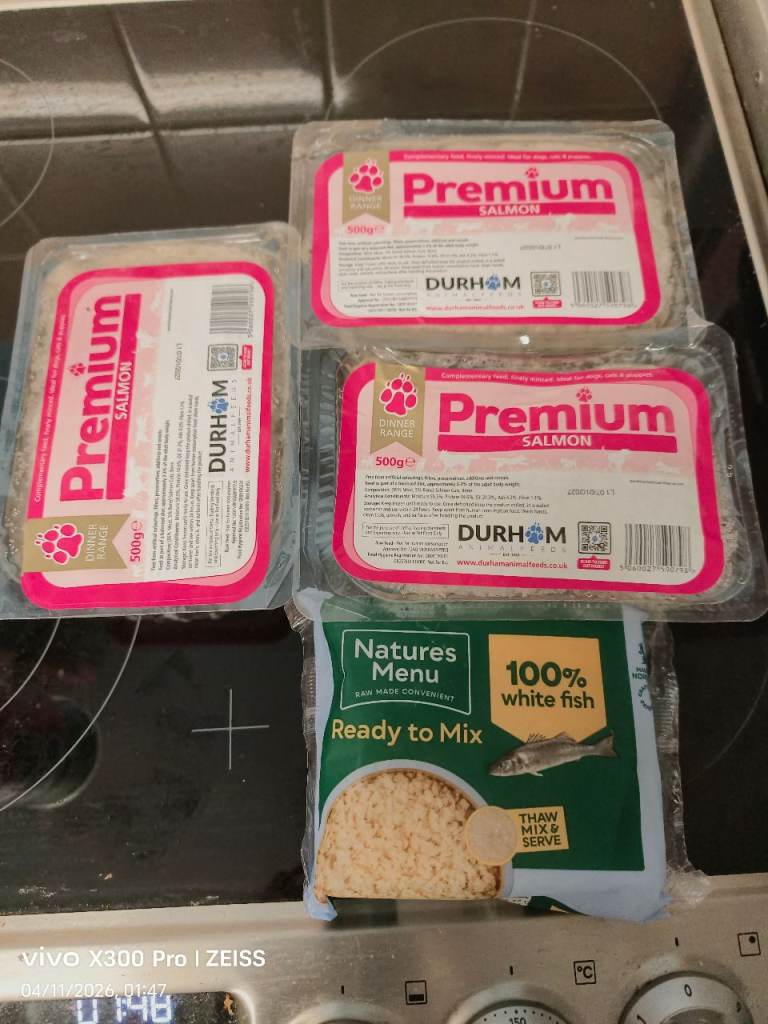 Premium salmon and white fish