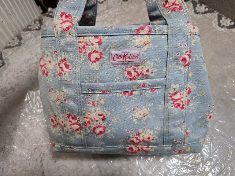 Cath Kidston Floral Tote Bag – Blue, Good Condition