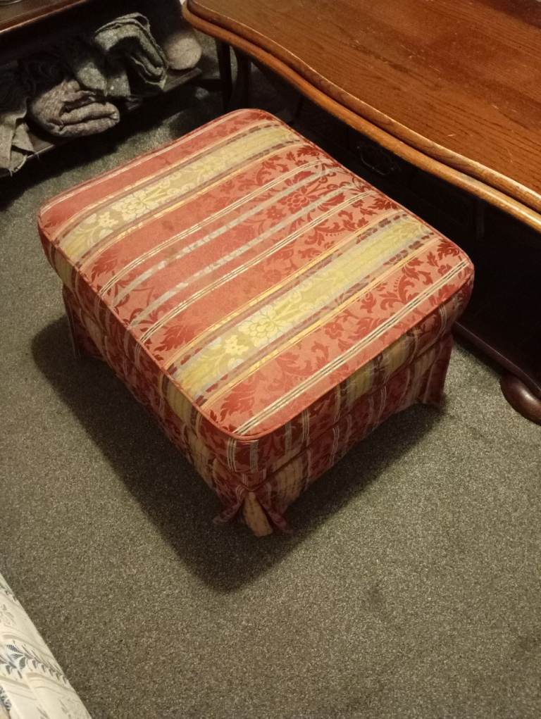 Vintage storage Ottoman