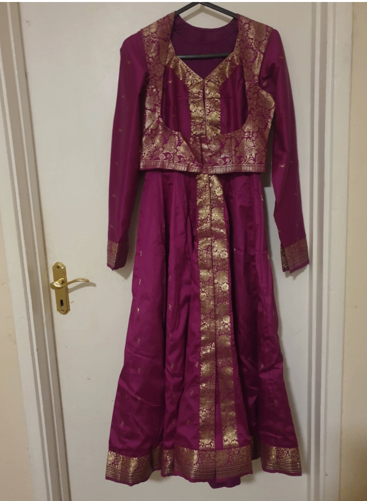 5 Piece Indian Dance Costume in Silk