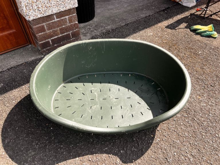 Large plastic dog bed 