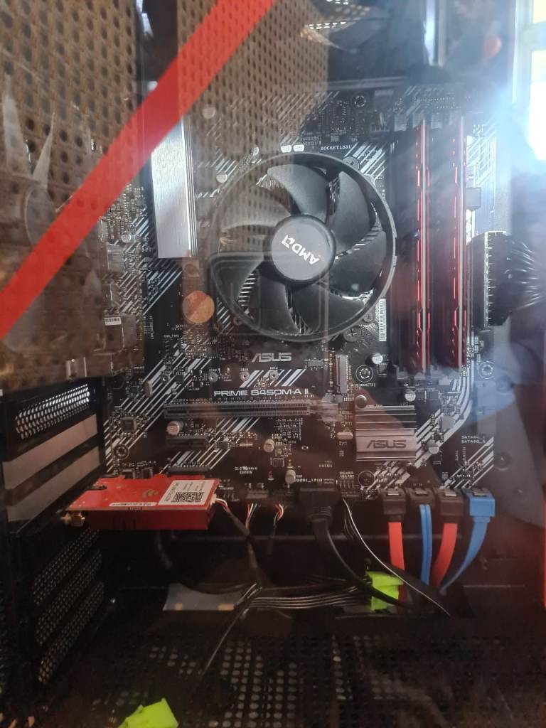 Asus prime b450m-a motherboard fully working 