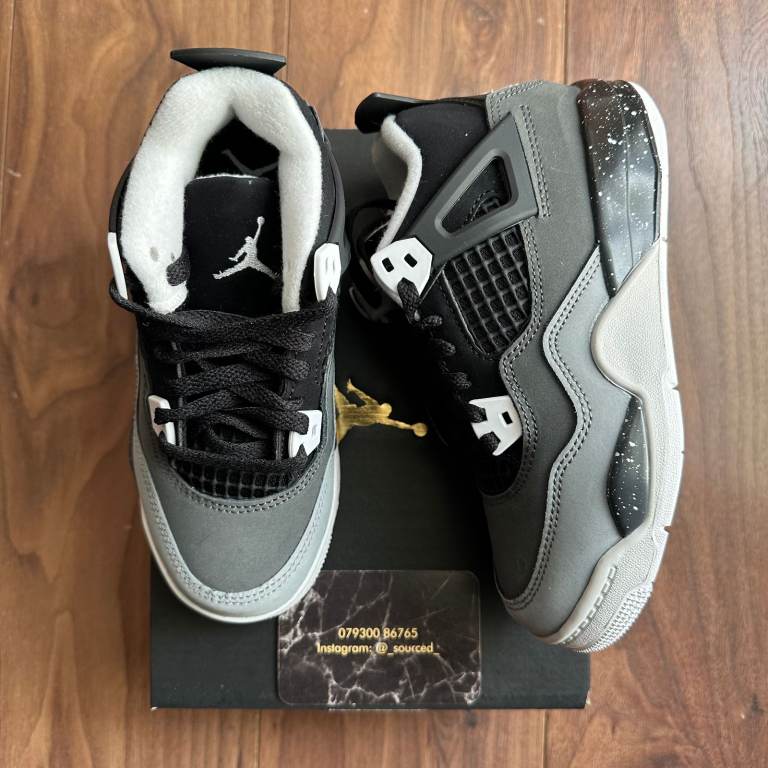 Nike Air Jordan 4 Fear Kids UK size 11.5 / 12c / 18cm