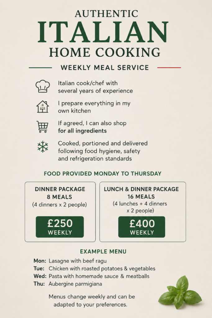Private Chef - Italian cousine 