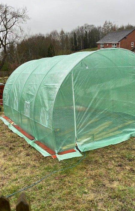 Large Green Polytunnel Greenhouse – Multiple Sizes Available