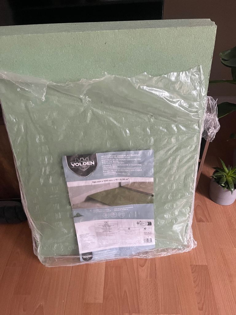 Volden Wood Fibre Underlay Panels 790 x 590 mm x 15 New 