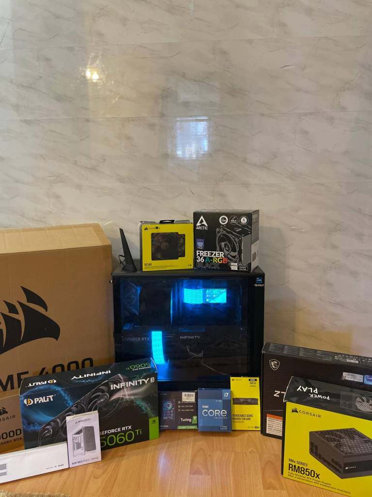 High-End Gaming PC i7-12700K RTX 5060 Ti 16GB 32GB DDR5 – Clean Build