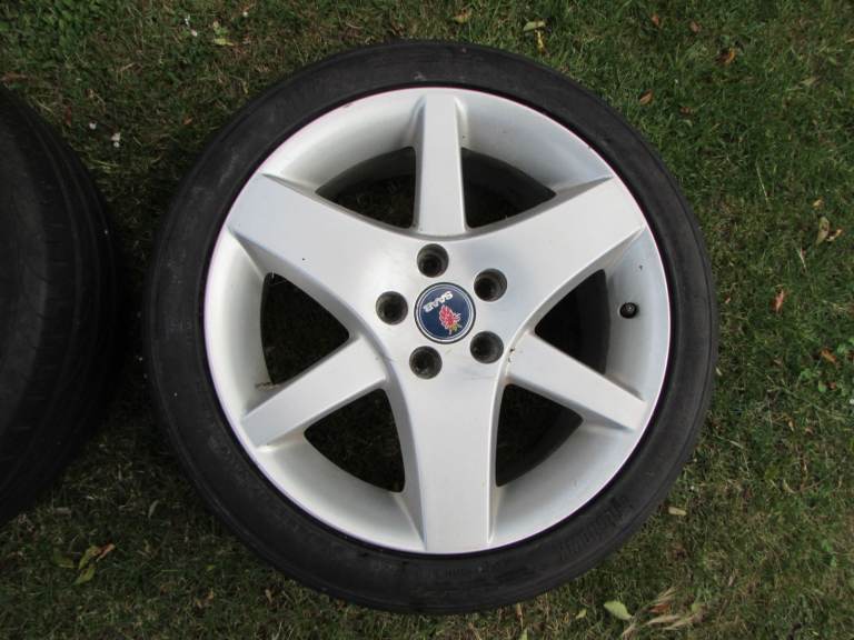 Rare YY Saab 93 -95 Aero Viggen 17inch Alloy wheels 