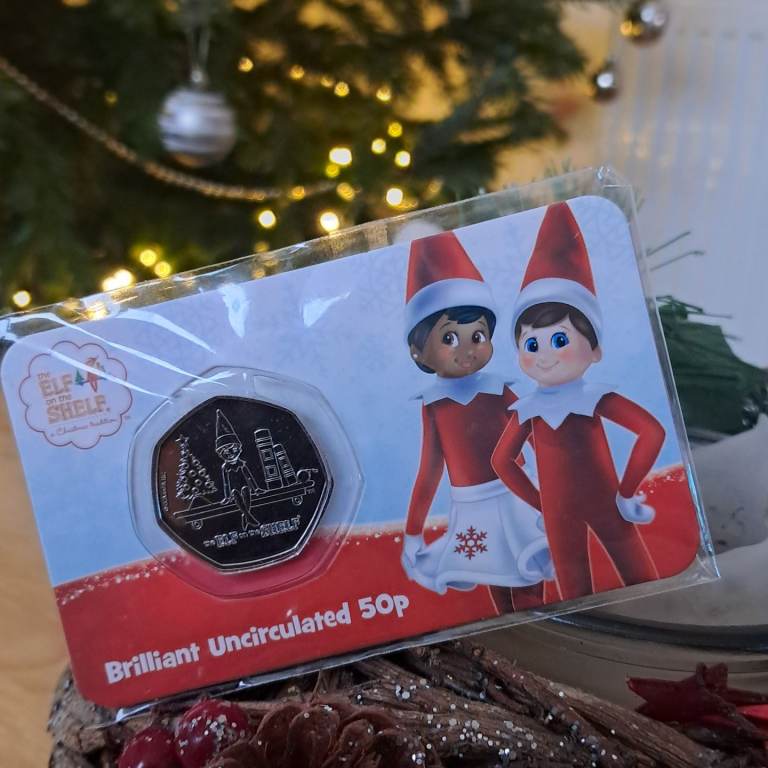 image for 🎄🌟Elf On the Shelf Brilliant Uncirculated 50p Coin 2022🌟🎄
