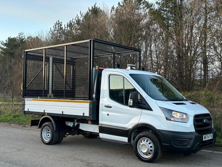 2024 (74) FORD TRANSIT 350 LEADER CAGED TIPPER RWD MWB 2.0 129bhp EURO 6 ULEZ 
