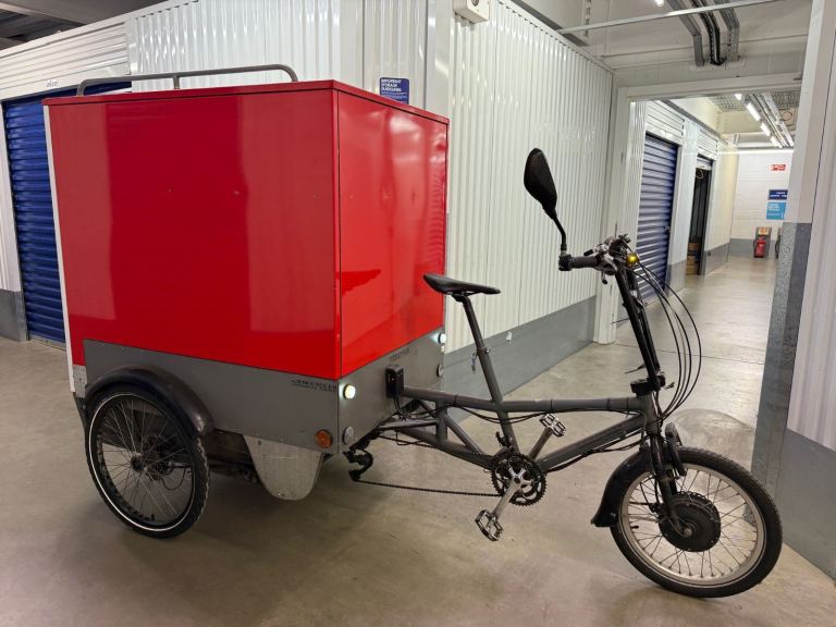 ICENI Electric Cargo Bike 3 Wheels Strong Metal Box with Lock Trike