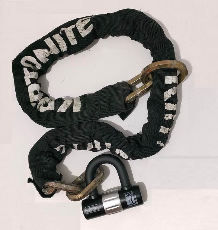 1300 mm Kryptonite Chain and 16 mm Lock