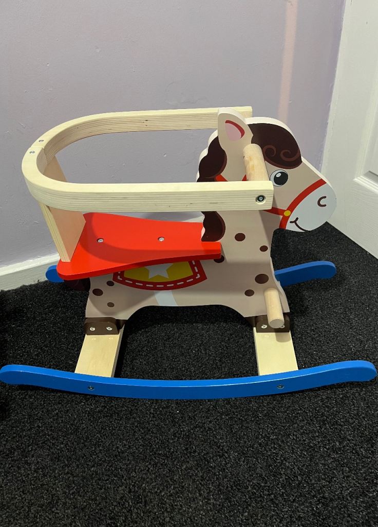Wooden rocking horse toy for sale (like new)
