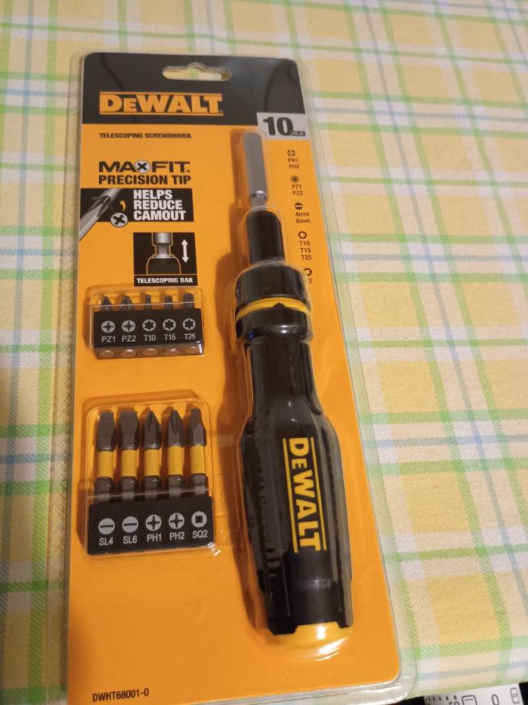 DEWALT MAXFIT Telescoping Screwdriver with 10 Bits – Brand New