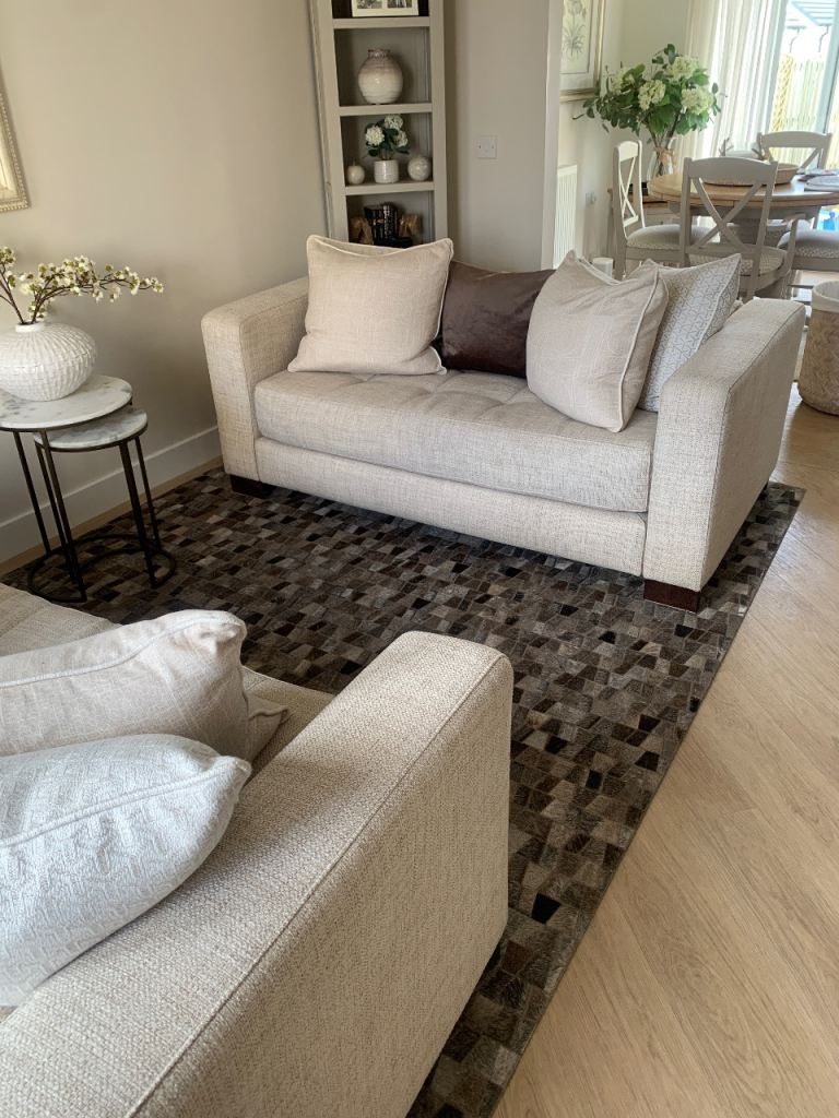 BO Concept leather patchwork rug 200x300cm