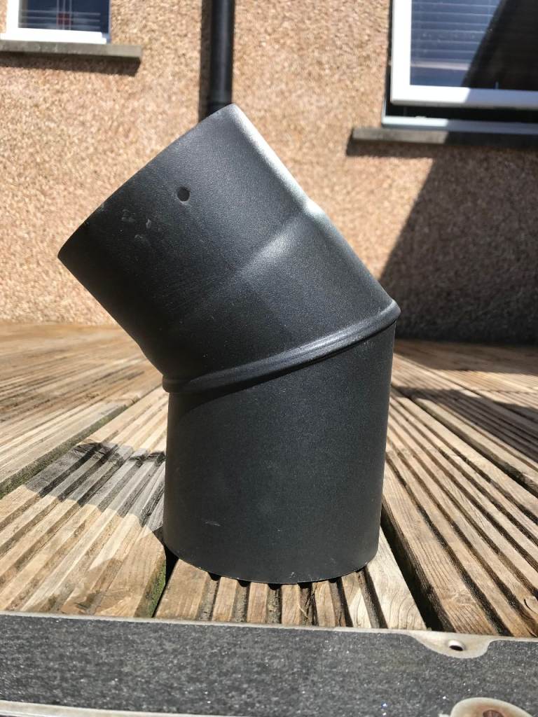 NEW NEVER USED - 45 DEGREE 6'' STOVE FLUE PIPE 