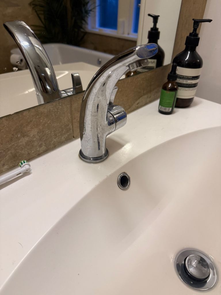 Silver Sink Tap