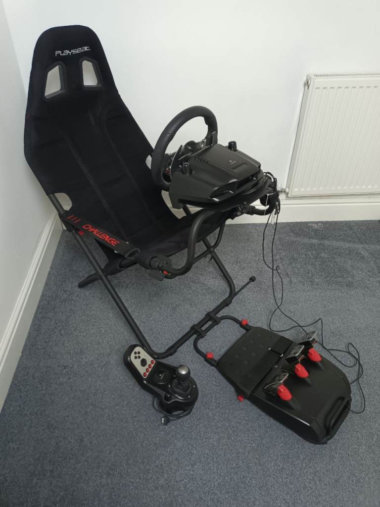 Logitech G27 Force Feedback Wheel and Pedal Set (PS3/PS2/PC DVD) and Playseat Challenge Gaming Chair