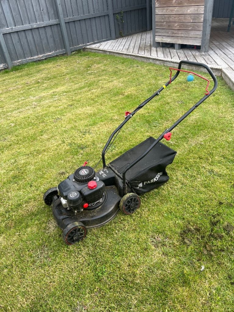 Petrol Lawn Mower – Black, Good Working Condition