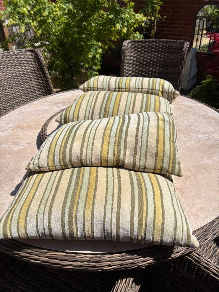 Modular Outdoor Sofa Cushions/Pillows  x4