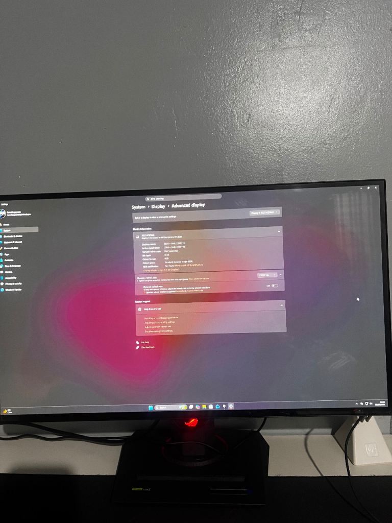 ASUS ROG Strix WOLED XG27AQDMG 27inch 1440p 240hz 0.03ms like new with box