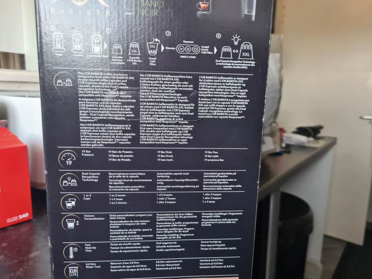 L'OR Barista coffee machine 